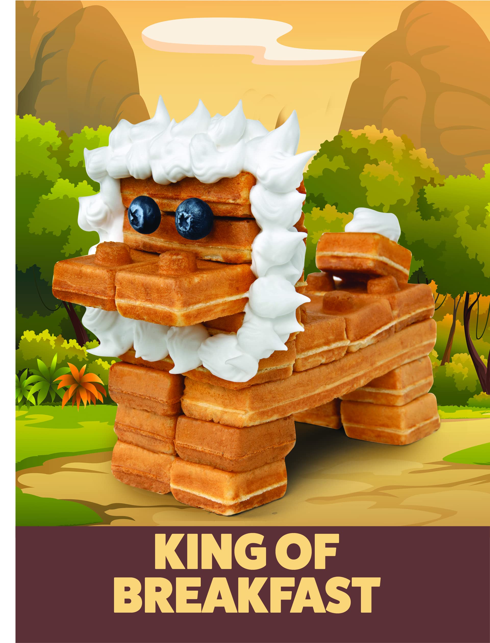 Waffle Wow! Kickstarter feature badge and optional construction plate.