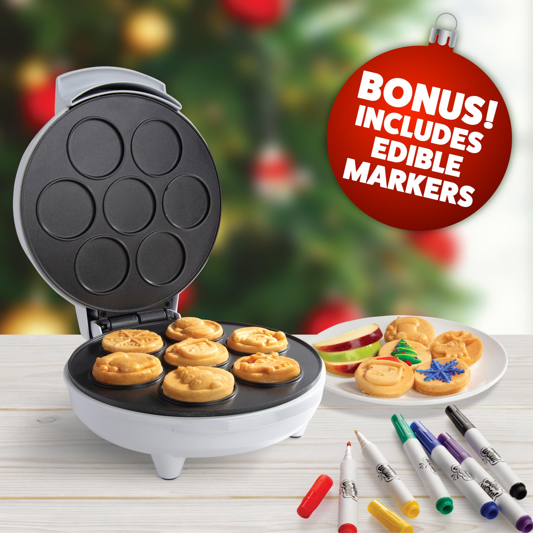 Waffle Wow marker colors for holiday designs on waffles