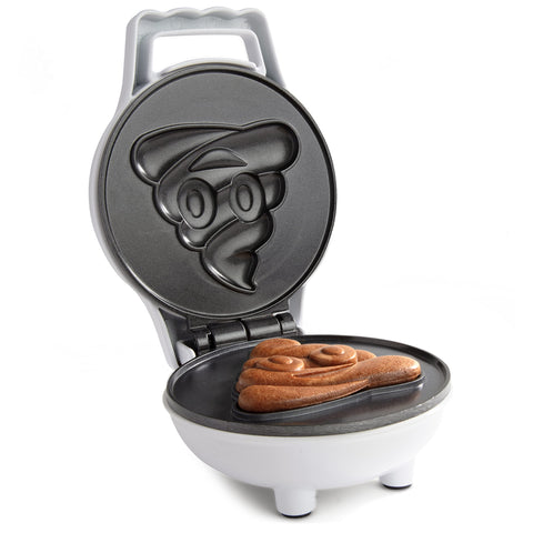 Waffle Wow poop emoji gag gift idea for holidays or birthdays.