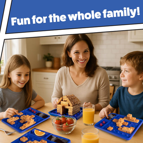 Waffle Wow serving dishes display your brick builds after cooking.