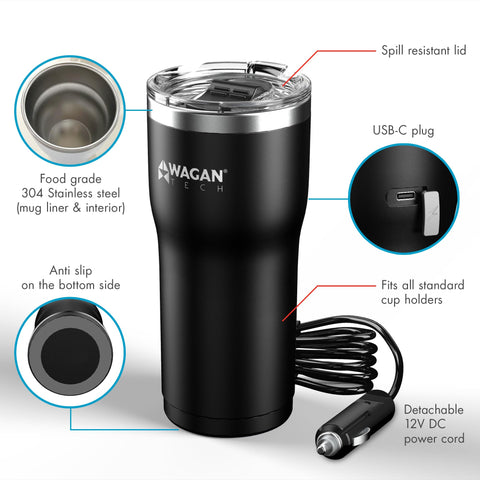 Wagan EL6101 heating while driving demonstrates convenient on-the-go warmth