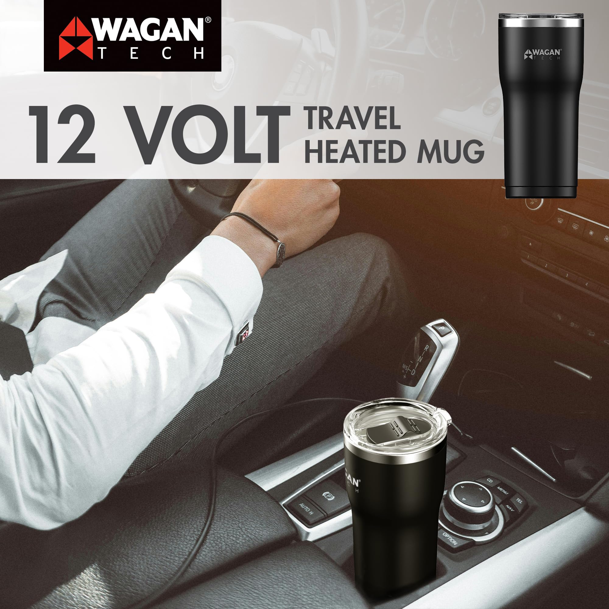 Wagan EL6101 spill-resistant lid prevents spills during travel