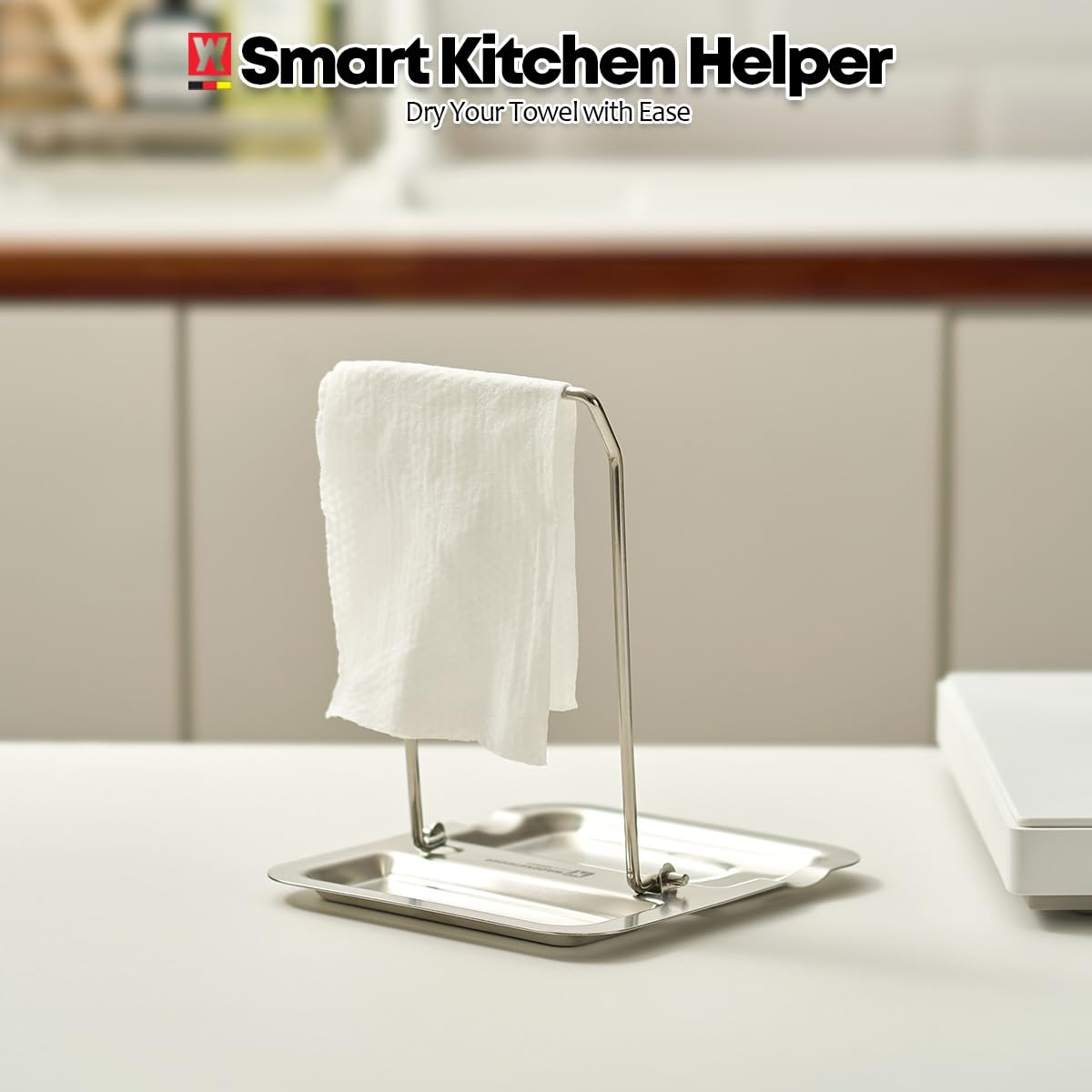 Wagensteiger countertop stand foldable saves space in small kitchens.