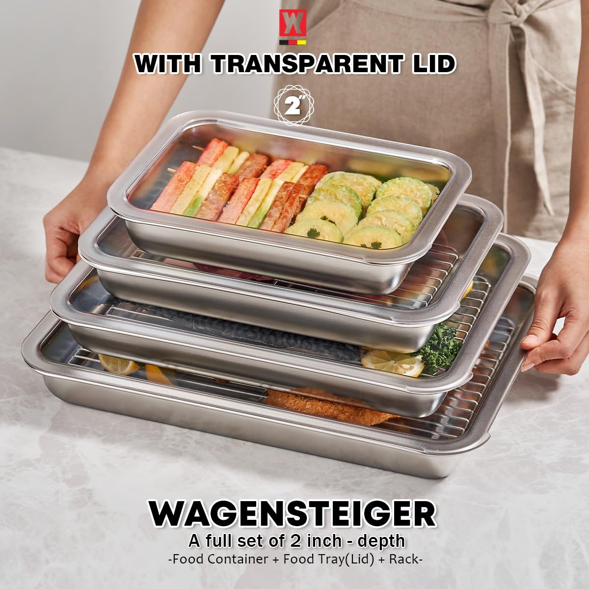 WAGENSTEIGER non-stick mirror-polished surface for fast cleaning after cooking.