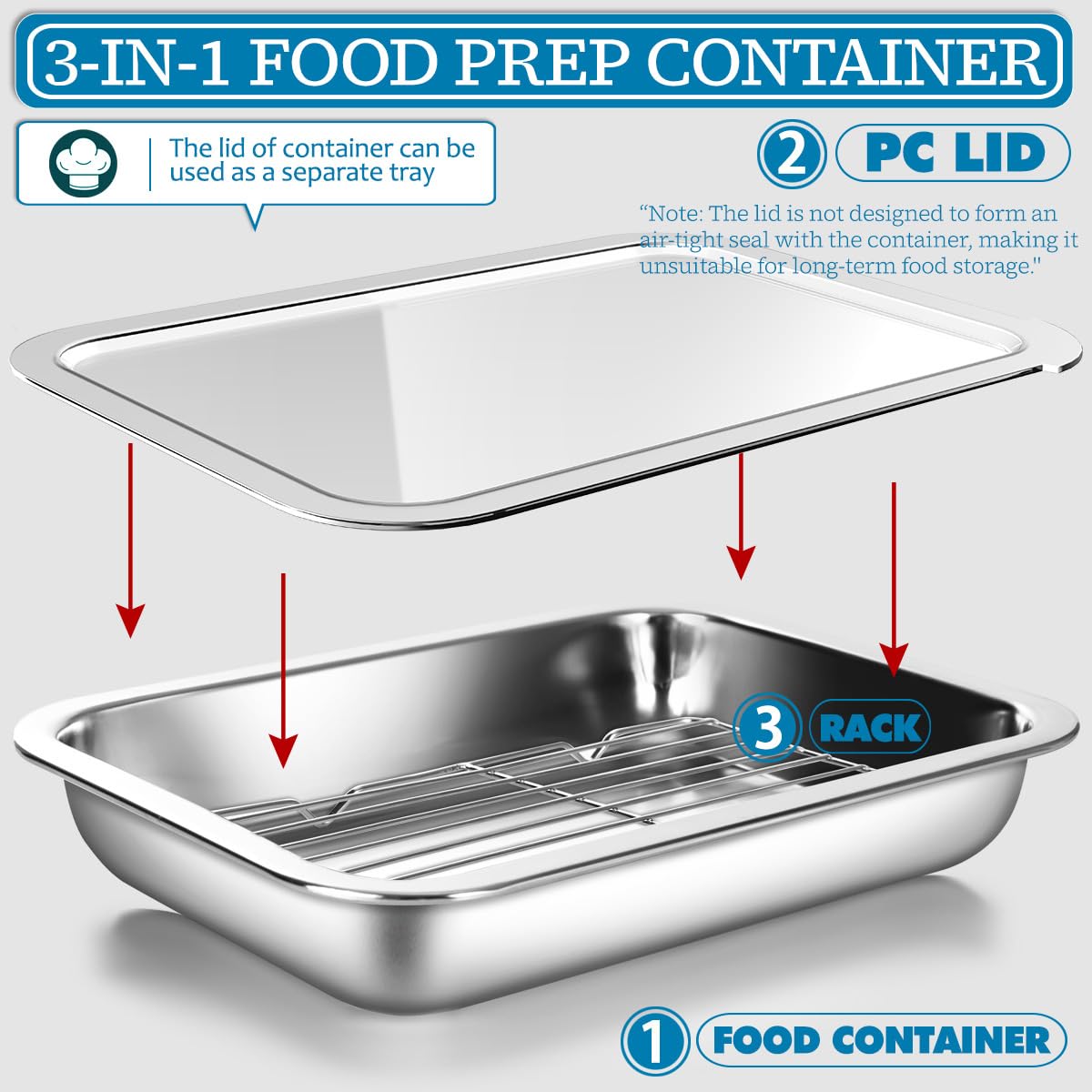 WAGENSTEIGER transparent lid for quick visibility during short-term storage.