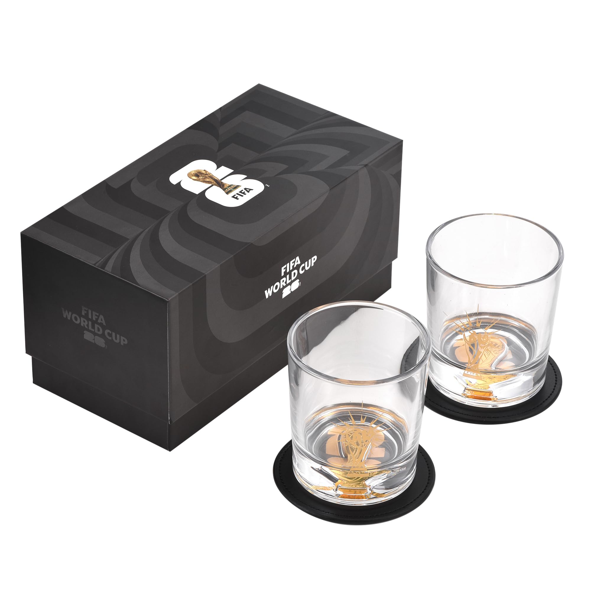 Wagon International World Cup 8oz glass for game-day toasts and stylish entertaining.