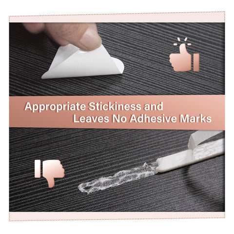 WAITER TREE anti-slip stickers fix mats discreetly without visible bulk.