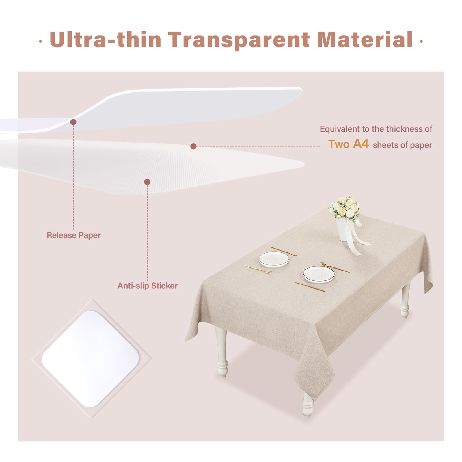WAITER TREE party decorations stay put with transparent, strong adhesion.