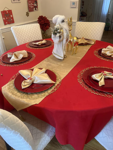 WAITER TREE holiday table styling with warm glow.