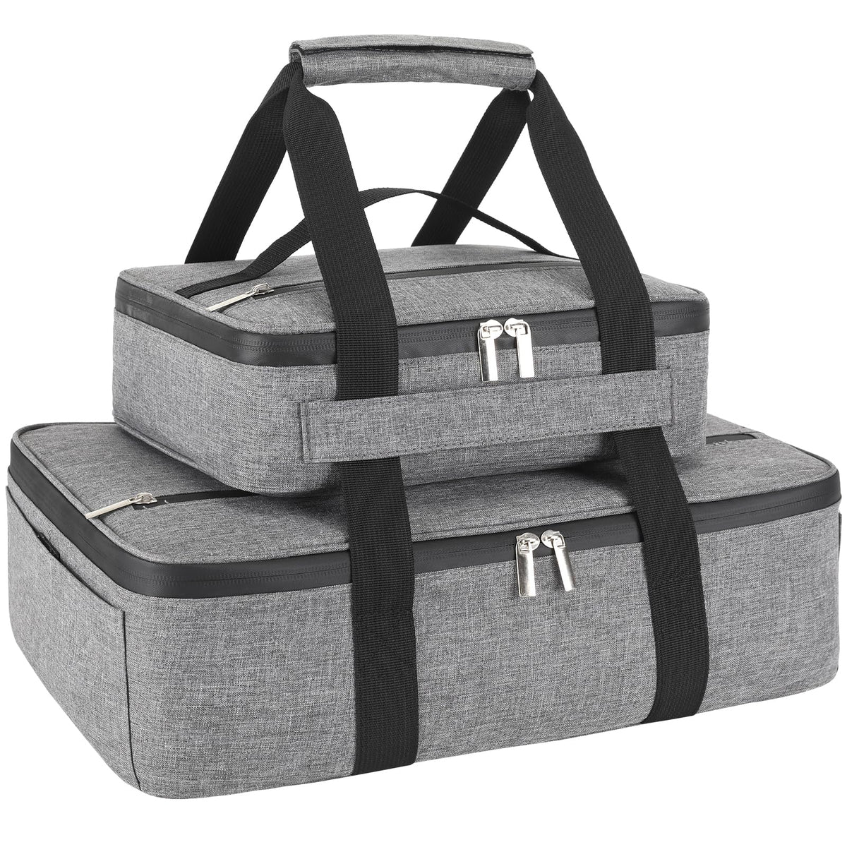 Wakaye casserole carrier large compartment keeps oversized dishes warm and secure