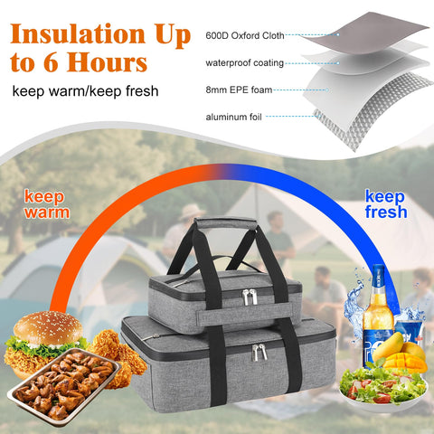 Wakaye casserole carrier small compartment for compact dishes during transport