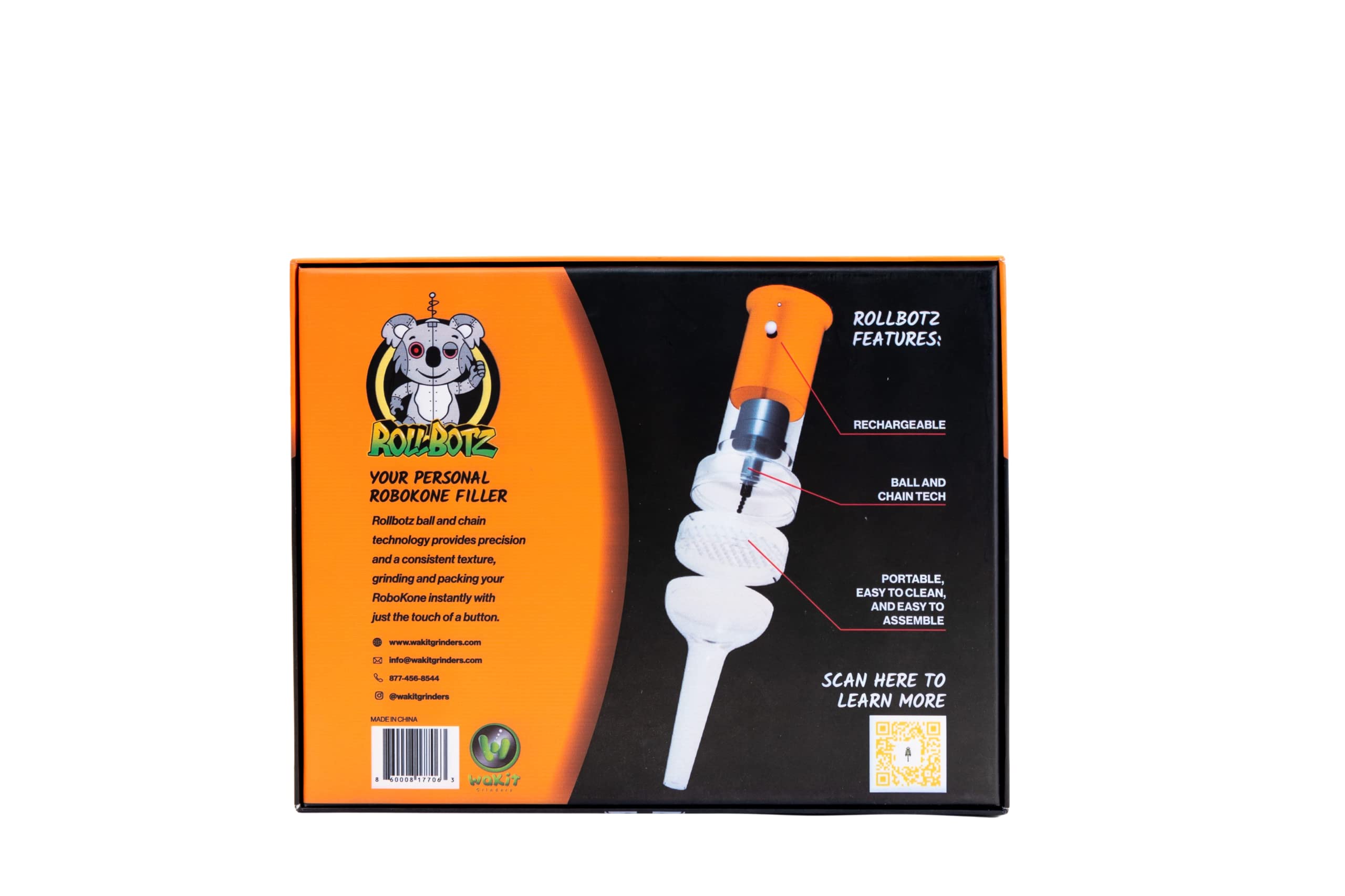 Wakit Koala RollBotz RoboKone USB rechargeable motor ready to operate.