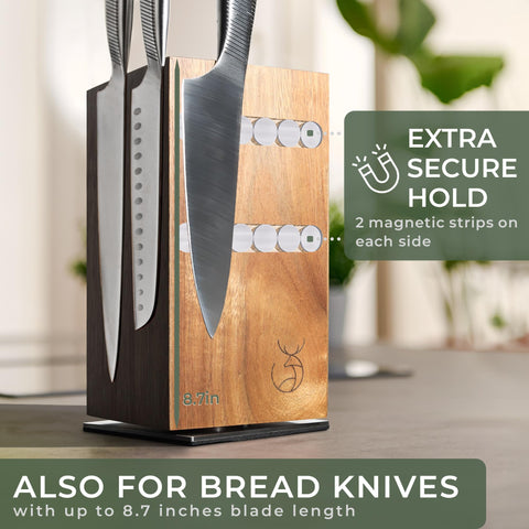 WALDWERK open swivel knife block for quick blade access and organization