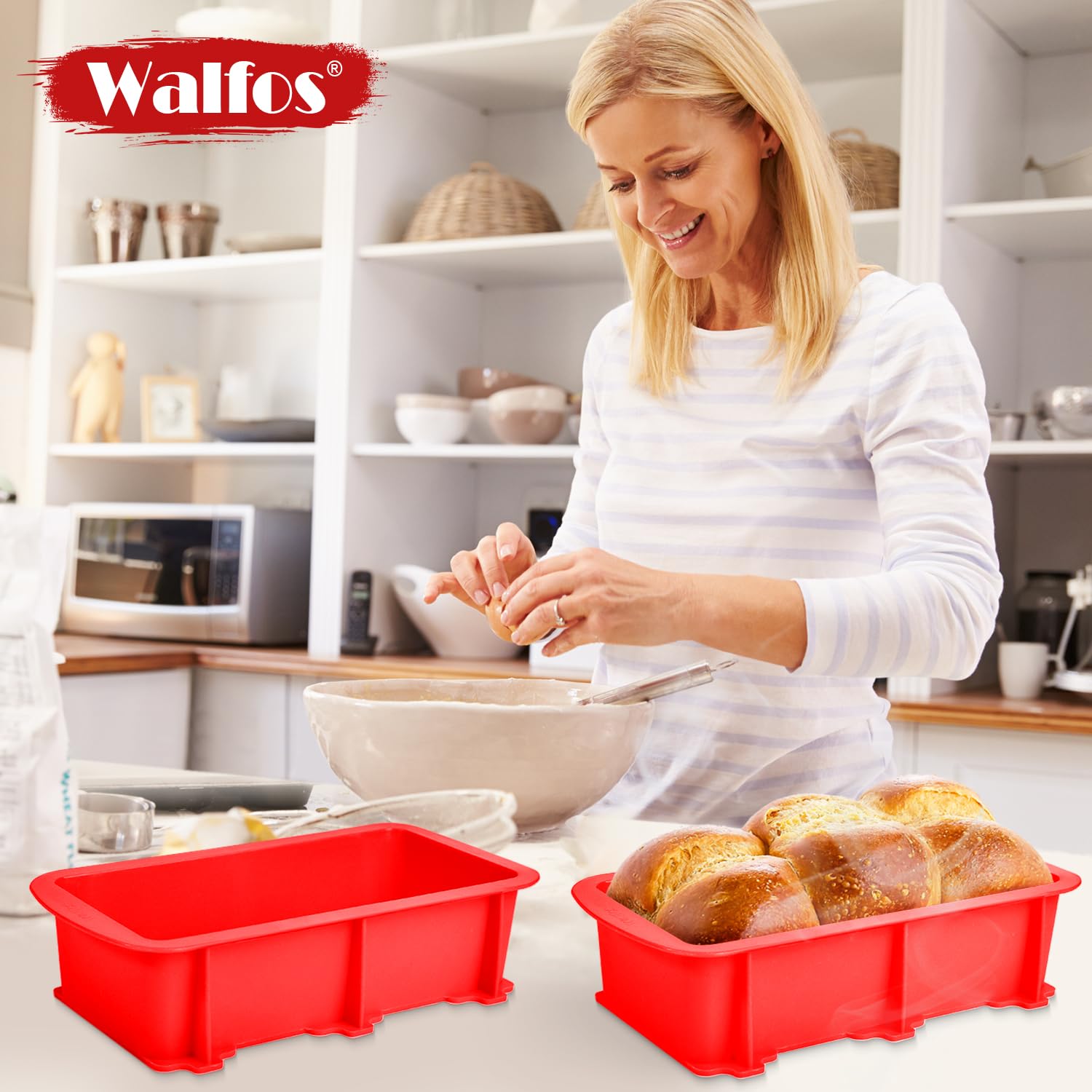 Walfos bread pan is beginner-friendly for home bakers