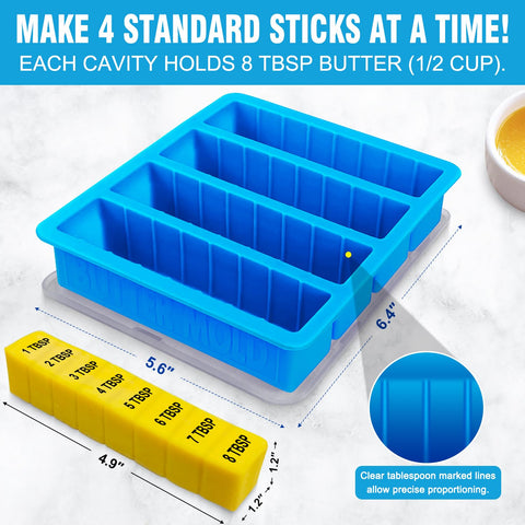 Walfos butter tray for four sticks enabling consistent portions