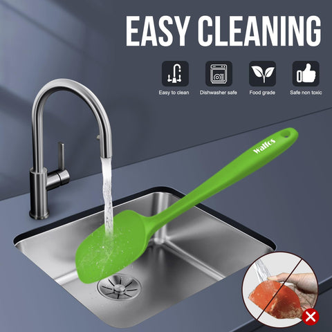 Walfos colorful spatula set aids color-coded tasks