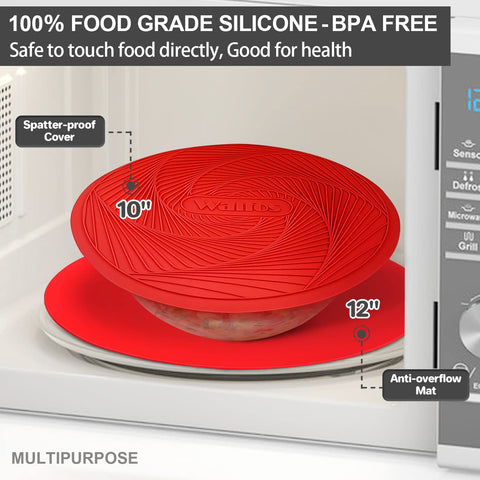 Walfos heat-resistant silicone mat withstands high temps up to 446°F