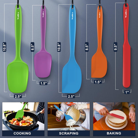 Walfos silicone spatula dishwasher-safe for easy cleanup