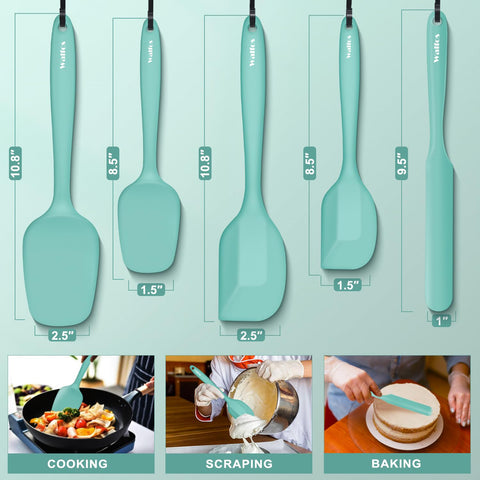 Walfos dishwasher-safe spatulas simplify cleanup after cooking and baking.