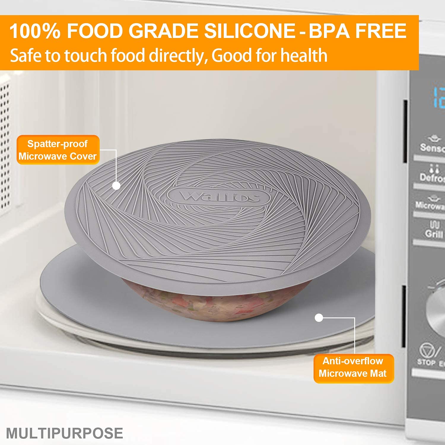 Walfos easy-clean silicone mat is dishwasher-safe for quick cleanup.