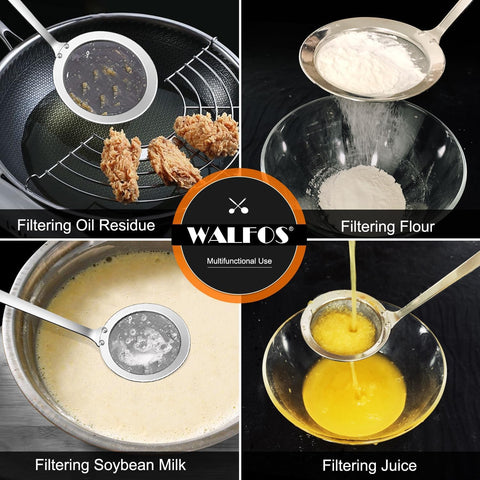 Walfos fat skimmer spoon removes grease quickly during cooking