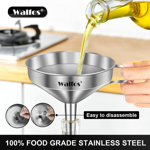 Walfos kitchen funnel with 490mm mouth, ideal for jam and sauces.