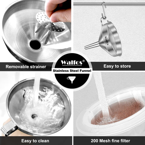 Walfos funnel storage, keeps your kitchen organized.