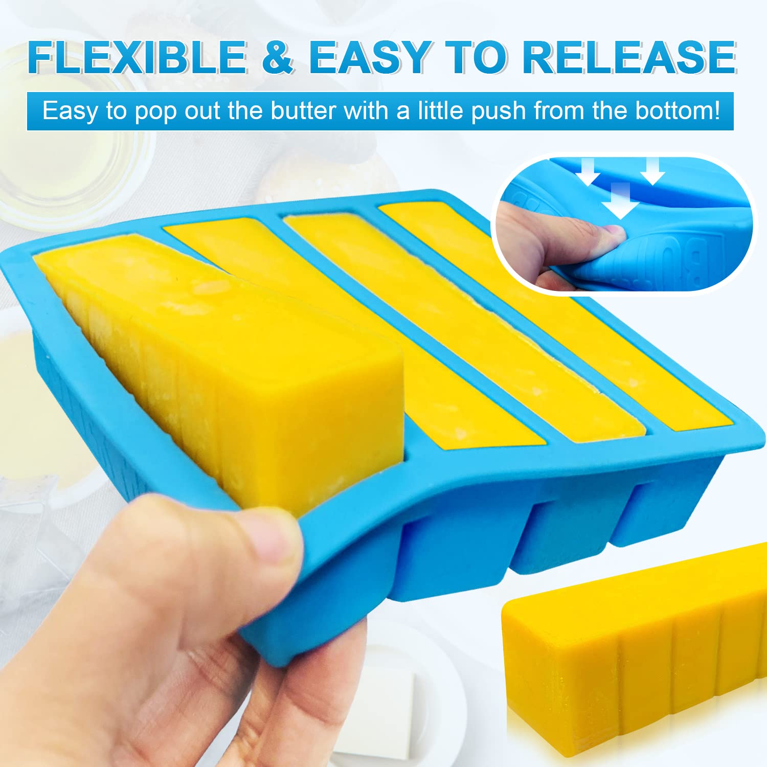 Walfos mold with measured lines guiding accurate portions