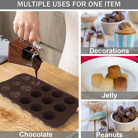 Walfos mini cups create glossy chocolate bites ideal for snacks
