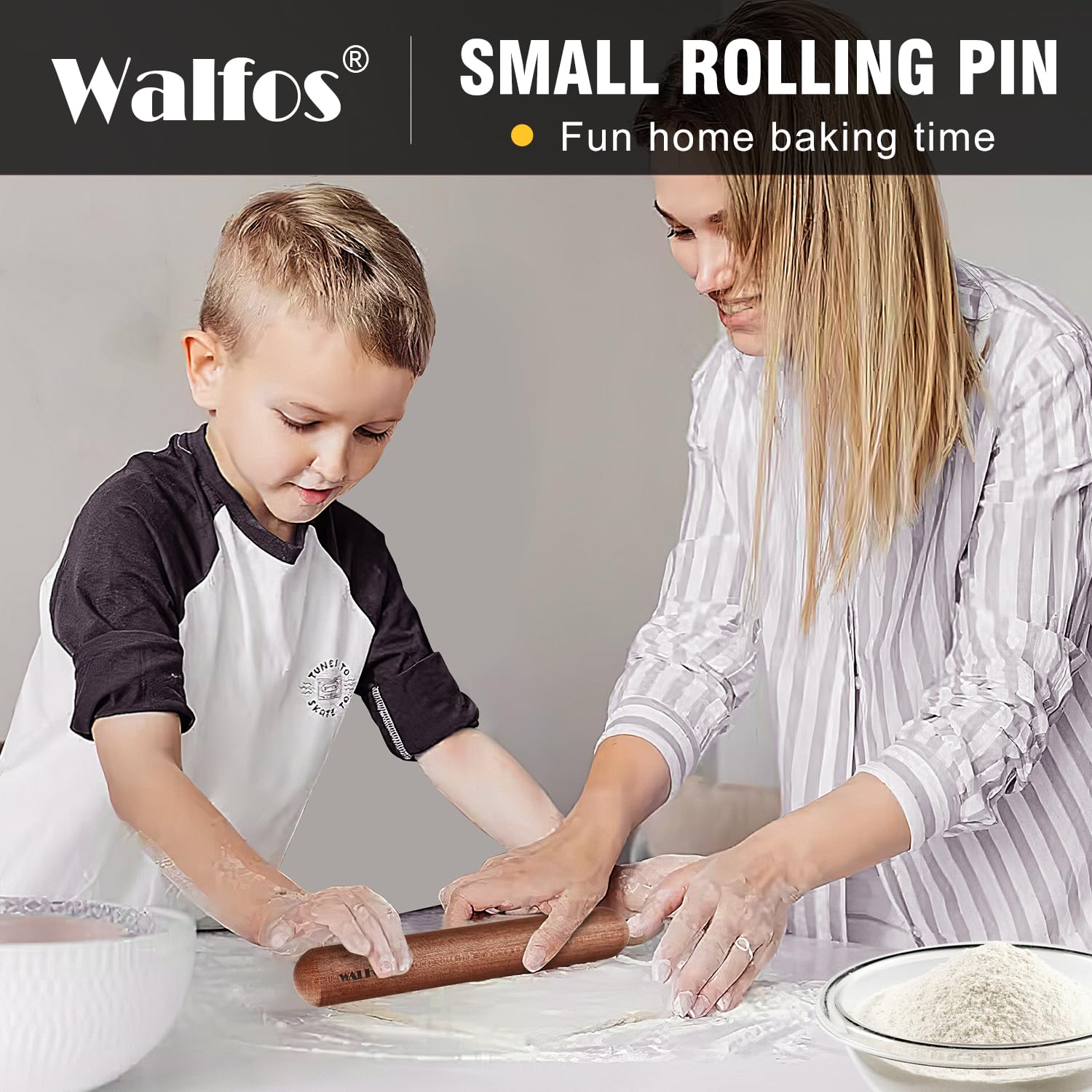 Walfos mini pins suit kids and adults for family cooking sessions.