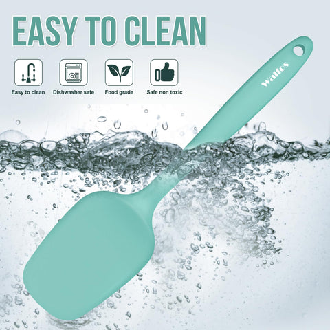 Walfos multi-use spatula excels at stirring, scraping, and decorating.