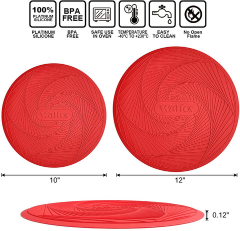 Walfos multipurpose red mat protects surfaces and doubles as a placemat