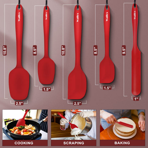 Walfos non-stick friendly spatula glides on pans without scratching