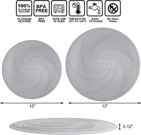 Walfos silicone mat keeps counters cool when removing hot pots.