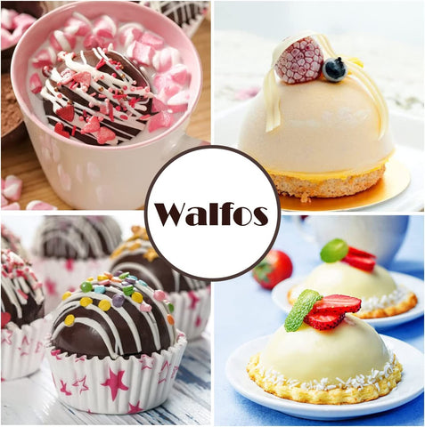 Walfos 15-cup mold; versatile for mousse domes and jellies.