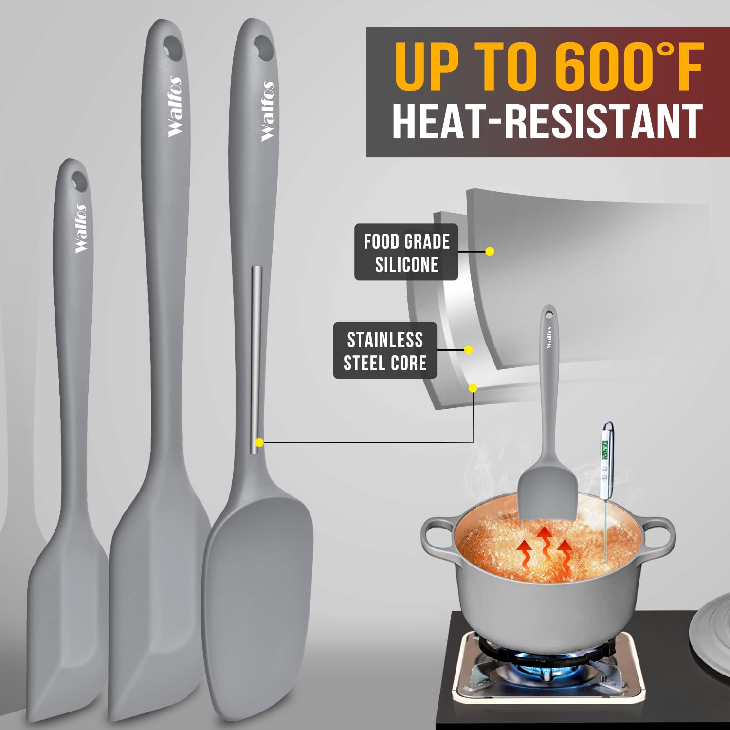 Walfos one-piece seamless design prevents food traps for easy cleaning