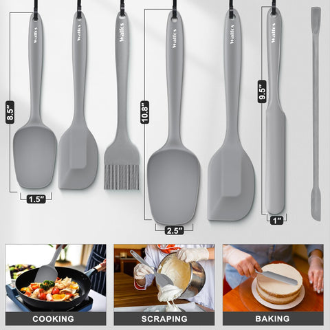 Walfos spatulas withstand heat up to 600°F for versatile cooking tasks.