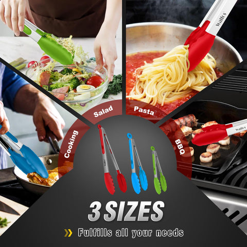 Walfos tongs being cleaned in the dishwasher for easy care.