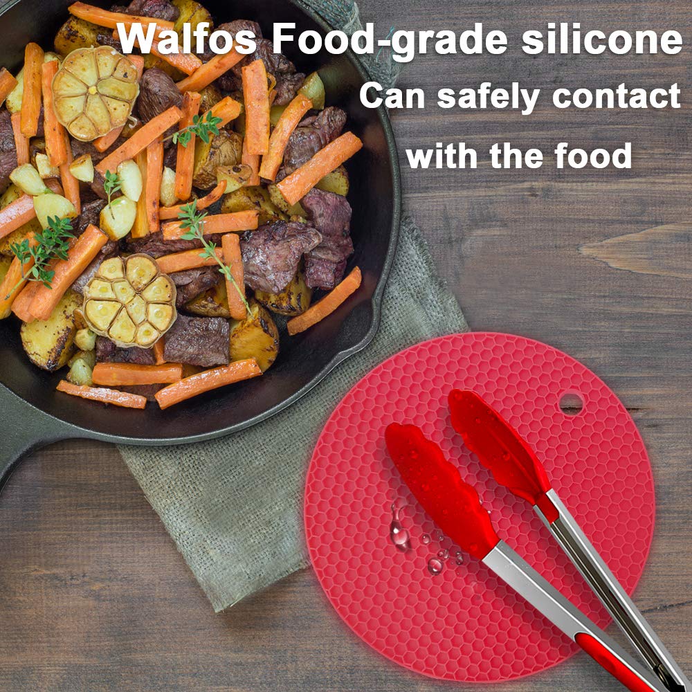 Walfos red mat functions as a jar opener for easier lids