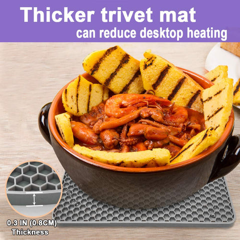 Walfos silicone trivet mats – heat resistance range protects counters from boiling dishes.