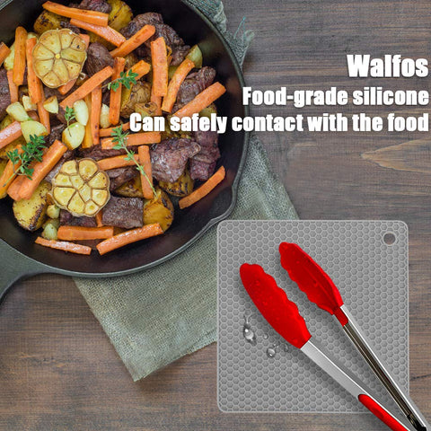 Walfos silicone trivet mats – jar opener function adds convenience to busy kitchens.