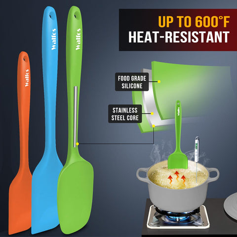 Walfos spatula with stainless steel core for added strength