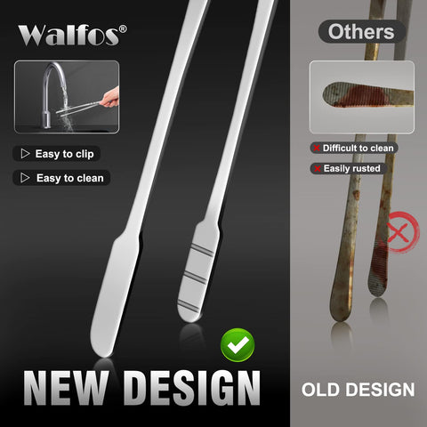 Walfos 8-inch tongs ideal for small tasks and precise plating.
