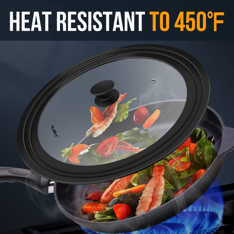 Walfos lid's cool-touch knob keeps hands safe during lid lifting