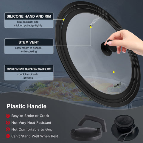 Walfos lid is dishwasher-safe for quick cleaning