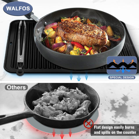 Walfos silicone mat is easy to clean and dishwasher safe
