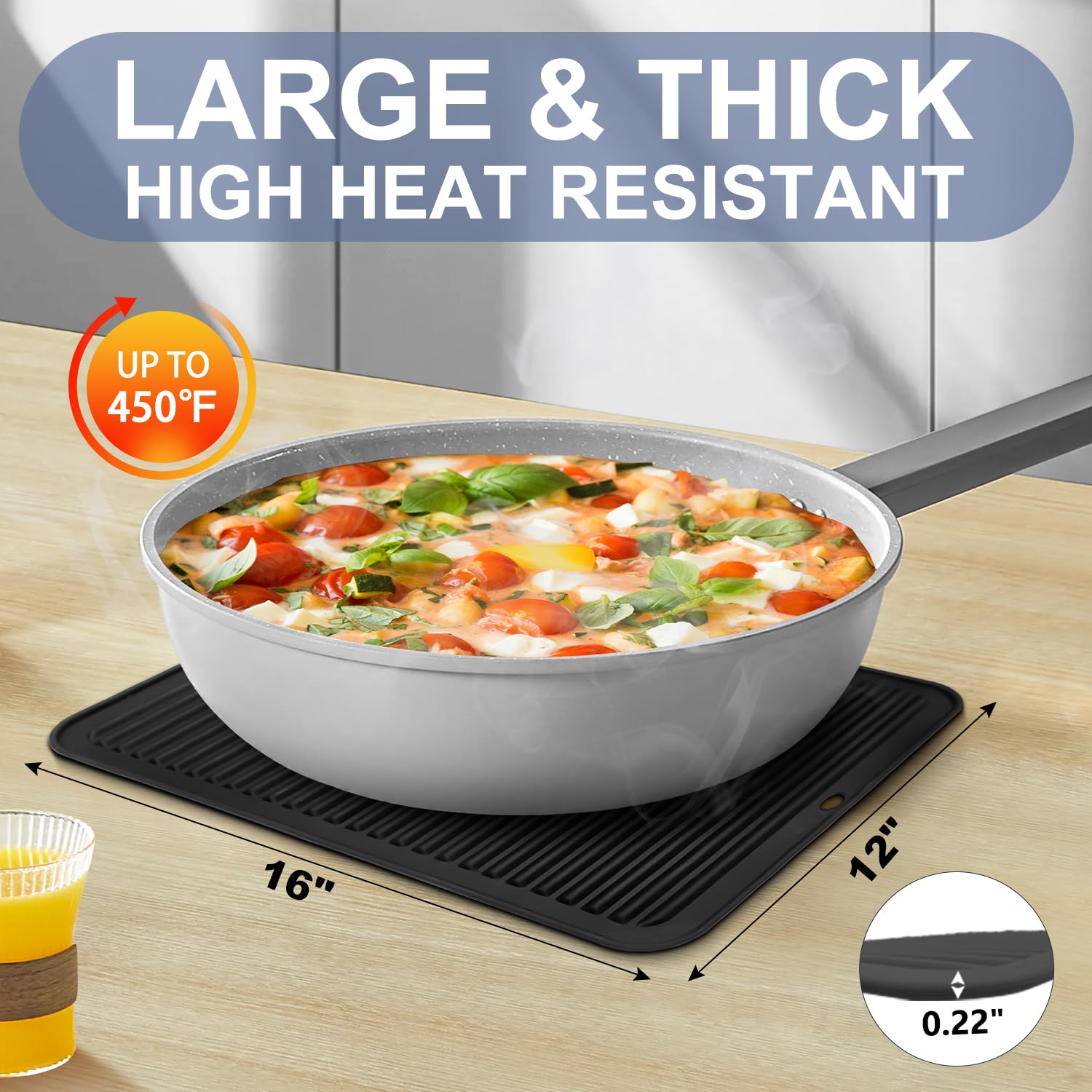 Walfos trivet works as pot holder and heat shield