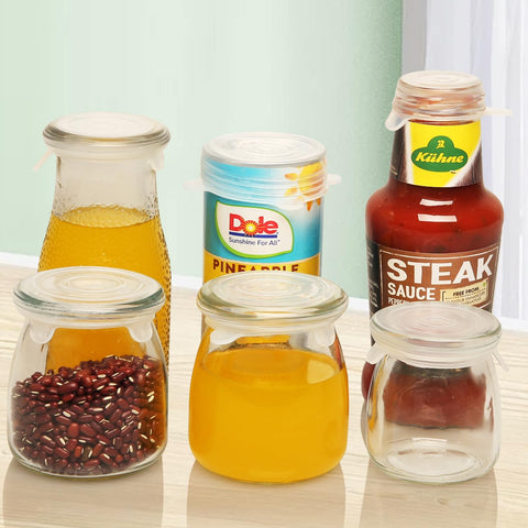 Walgett pack of 8 silicone lids fits various containers and stores neatly