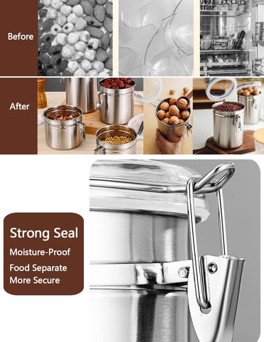 Walktosun sugar tea flour storage container keeps ingredients dry and visible.