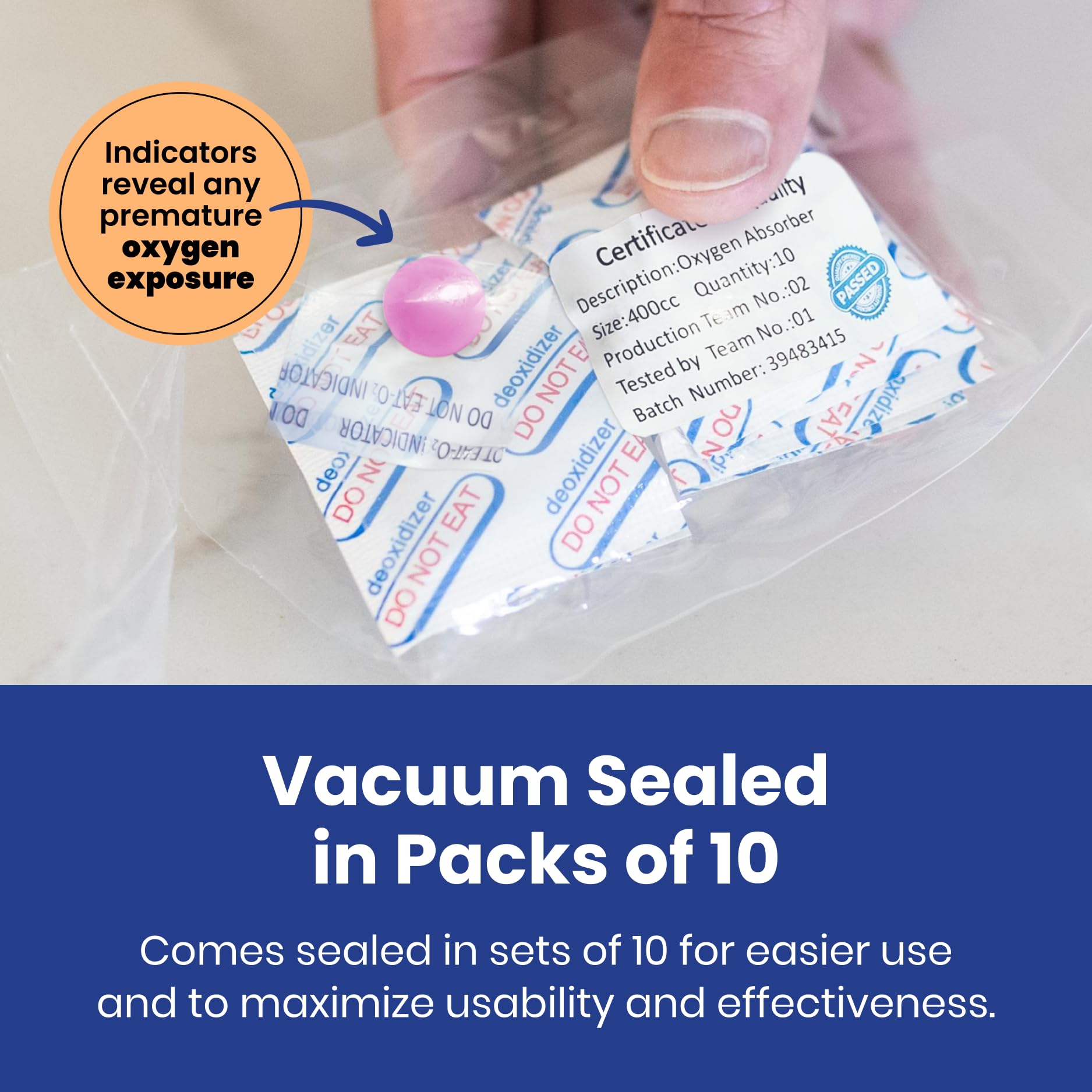Wallaby storage bag with zipper seal keeps absorbers organized and ready